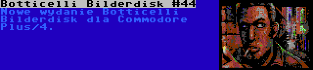 Botticelli Bilderdisk #44 | Nowe wydanie Botticelli Bilderdisk dla Commodore Plus/4.